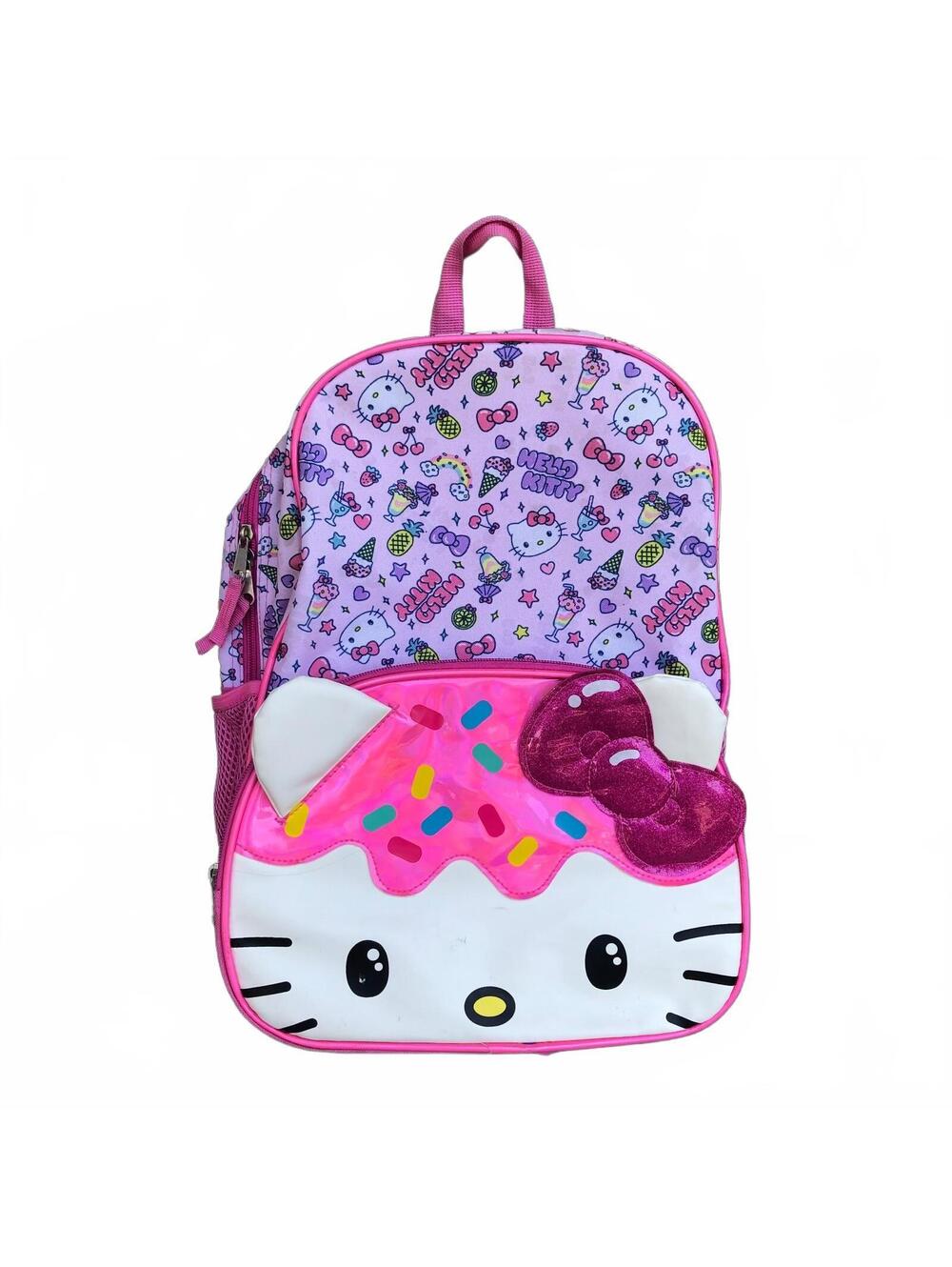 Sanrio Hello Kitty Kids Backpack Pink with Ice Cream Design